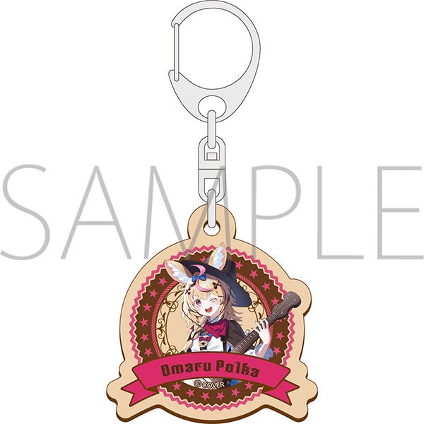 [Pre-order] hololive - Western Caravan - Wooden Keychain / Omaru Polka